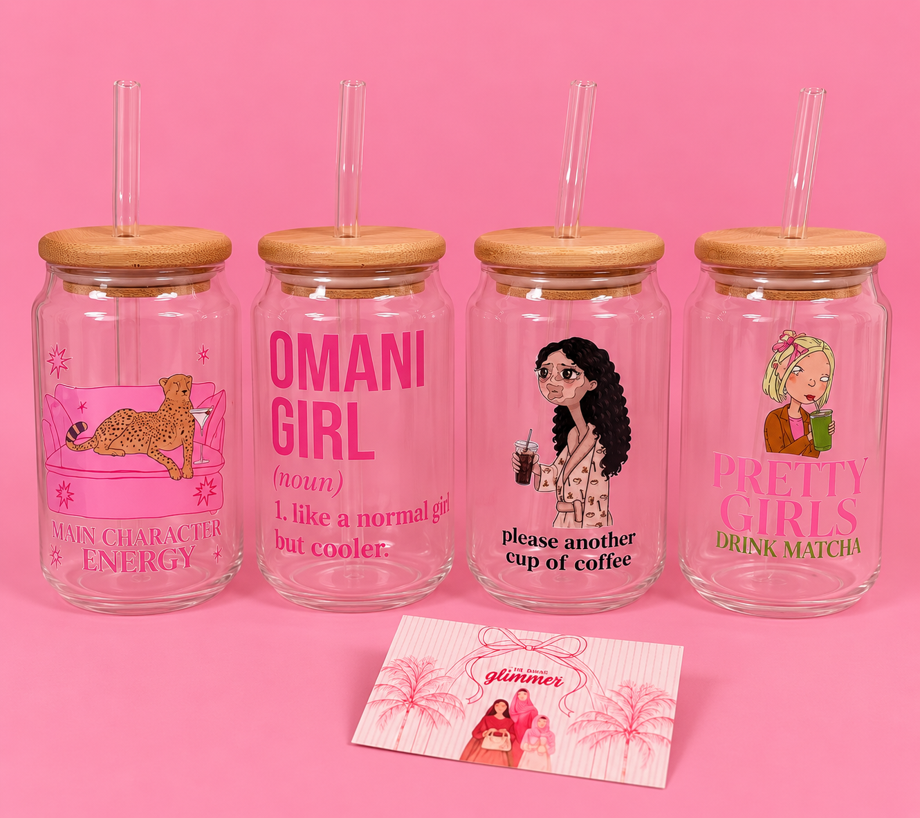 Customised glass cup